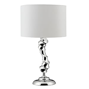 Chrome Twist Sculptured Table Lamp 2598CC