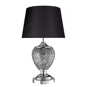 Pair Of Mosaic Tables Lamps In Black 4516GY