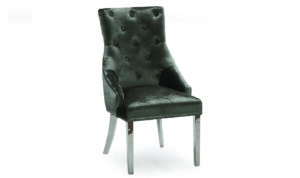 Belvedere Knockerback Dining Chair - Charcoal