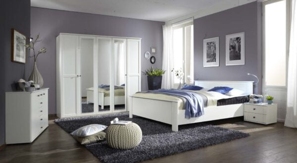 Chalet 3 Drawer Bedside Cabinet In Alpine White by Wimex