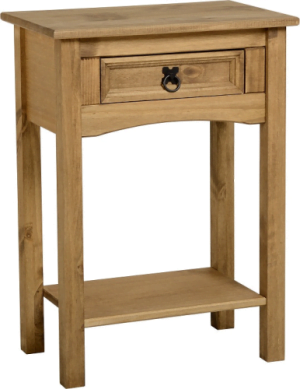 Corona 1 Draw Console Table With Shelf