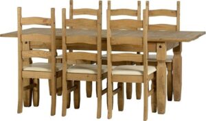 Corona Extending Table & 6 Chairs