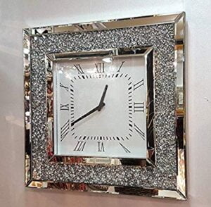 Glitz Square Clock