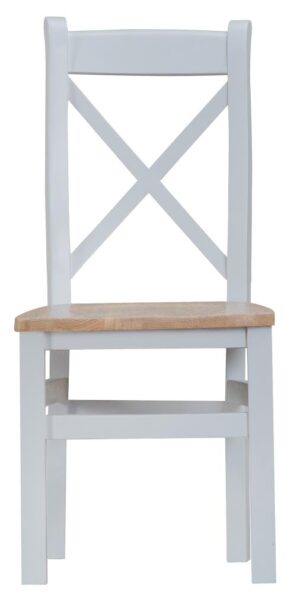 Tenby Cross Back Chair Wooden