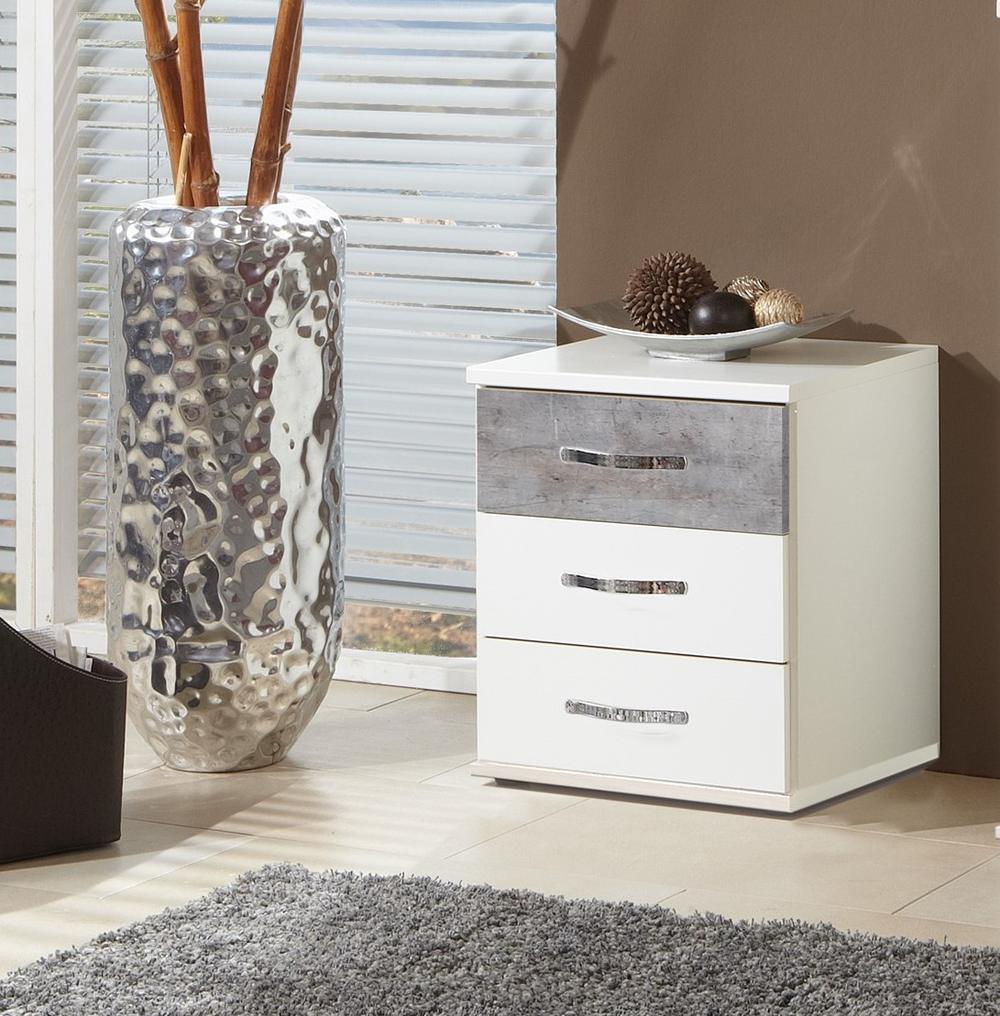 Duo 3 Drawer Bedside
