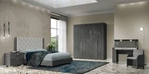 Sarah 5 door wardrobe grey birch