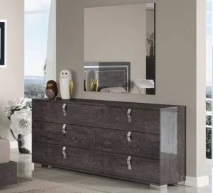 Sarah 6 drawer chest grey birch