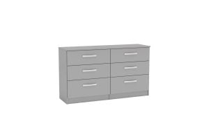 Lynx Grey 6 Drawer Chest Grey