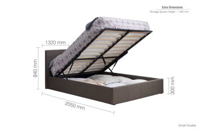 Berlin Fabric Ottoman Bed - Image 5