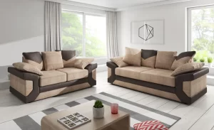 Dino 3+2 Seater Sofa Set Brown/Mocha