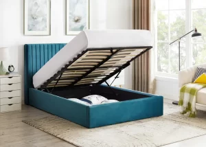 TEAL Ottoman Double Bedframe