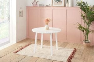 PICKWORTH ROUND DINING TABLE WHITE