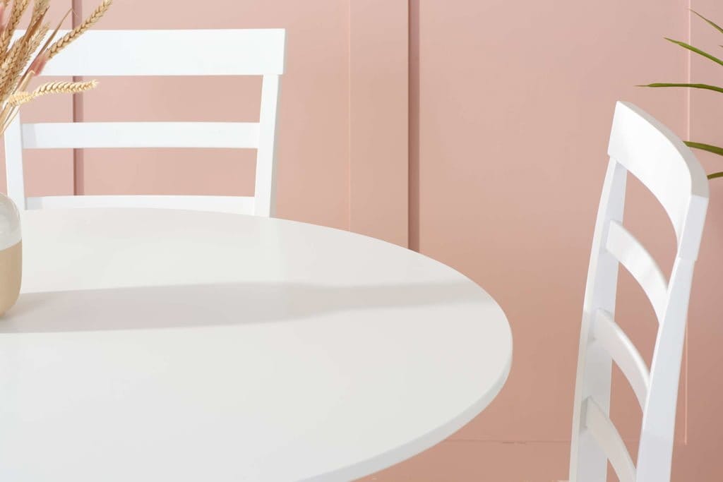 PICKWORTH ROUND DINING TABLE WHITE - Image 3