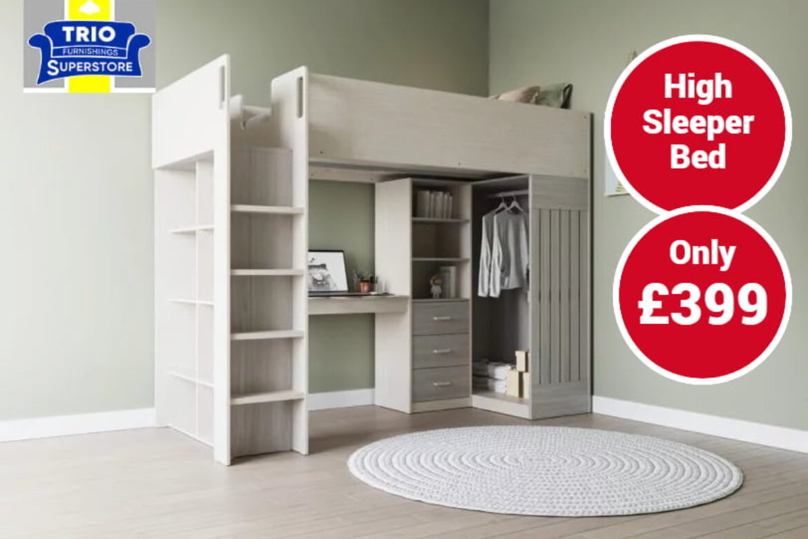 Jupiter High Sleeper Bed NOW ONLY £399