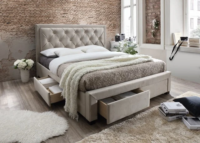 Woodford | woodbury | bedframe | cheap bed | Telford | in stock | grey bed