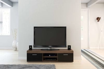 EDGEWARE TV UNIT WALNUT & BLACK - Image 3