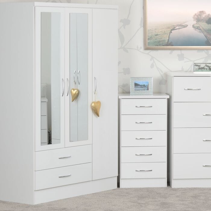 Nevada 3 Door 2 Drawer Wardrobe - Image 3