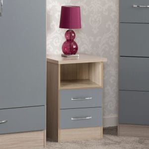 Nevada 2 Drawer Bedside