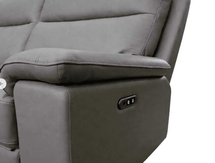 Corvan Real Leather Power Electric Recliner Collection - Image 8